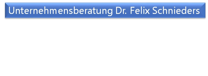 Unternehmensberatung Dr. Felix Schnieders