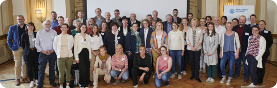 Gruppenbild beim Vernetzungstreffen von Klimaschutzpat:innen und Kommunalvertreter:innen aus NRW